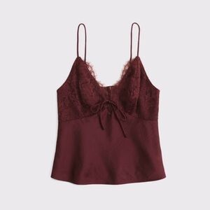 A&F Bella 2-in-1 Reversible Tie-Front Cami NWT- S